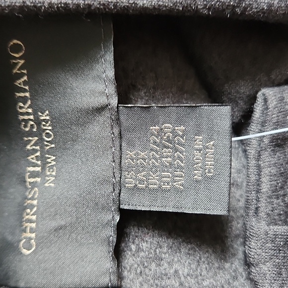 Christian Siriano Ponte A Line Charcoal Jacket - Picture 15 of 15